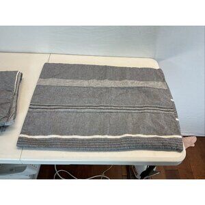 2 Beddy’s Pillow Shams Gray Striped Cotton Standard Size  Pillowcases EUC